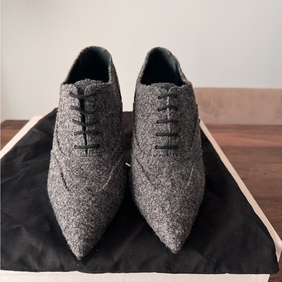 Chanel Wool Lace-up Ankle Booties - Picture 2 of 9